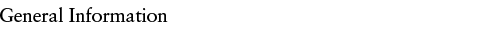 General Information